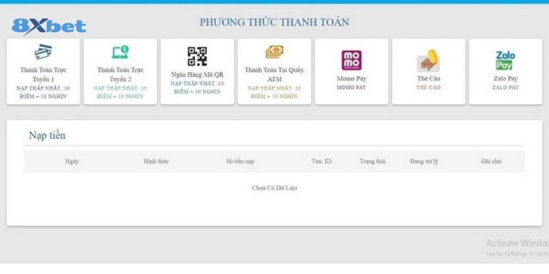 Cách rút tiền 8XBET dễ thao tác