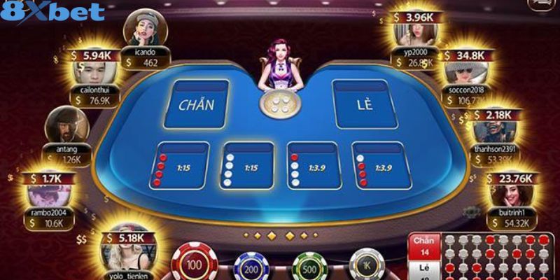 Mẹo chơi xóc đĩa 8Xbet an toàn với cửa chẵn lẻ