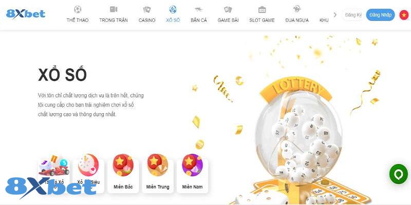 Hình thức chơi Xổ số online nào tại 8XBET hot nhất?